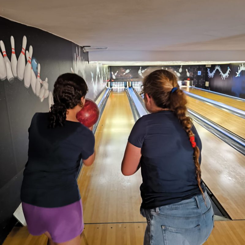 Girls bowling
